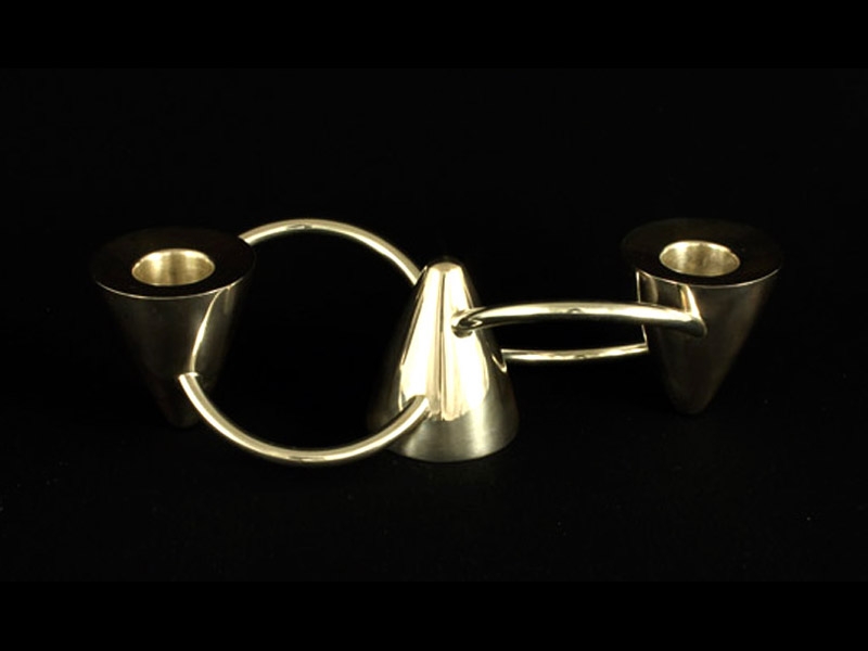 Candleholder - Single or two candle (I) - 925 Silver, 2008 -210mm x 60mm x 55mm

