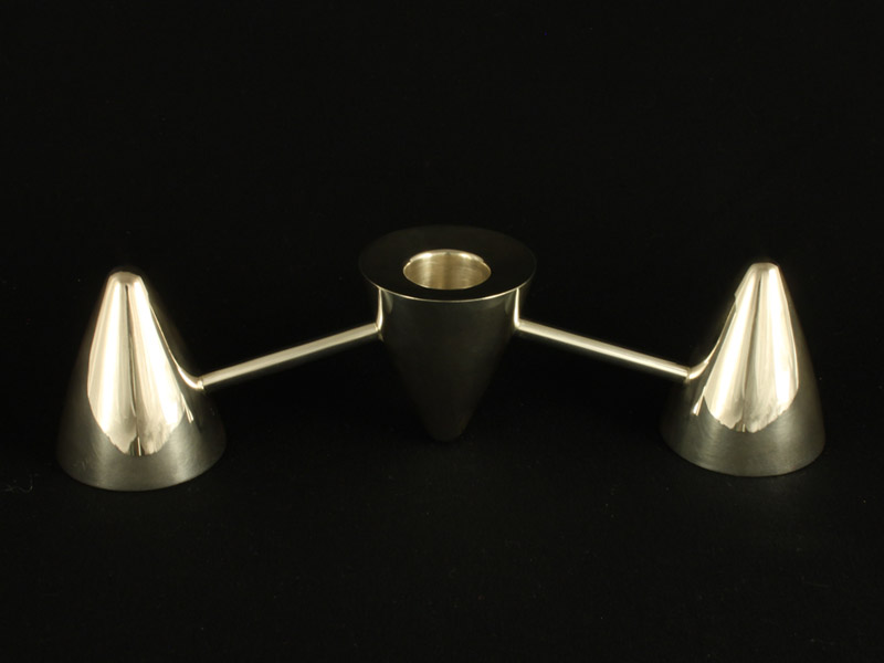 Candleholder - Single or two candle (I) - 925 Silver, 2008 - 210mm x 60mm x 55mm